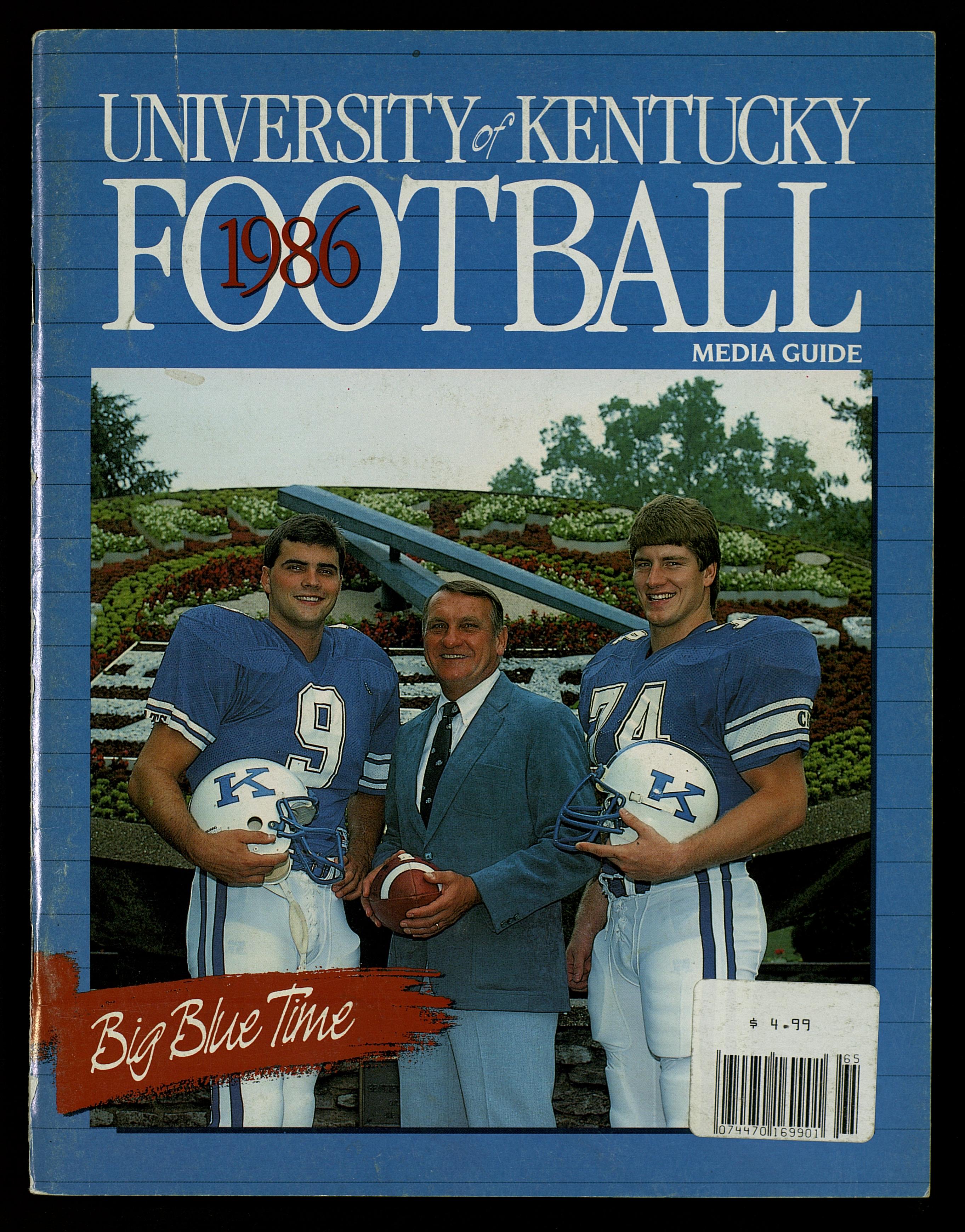 University of Kentucky Football Media Guide 1986