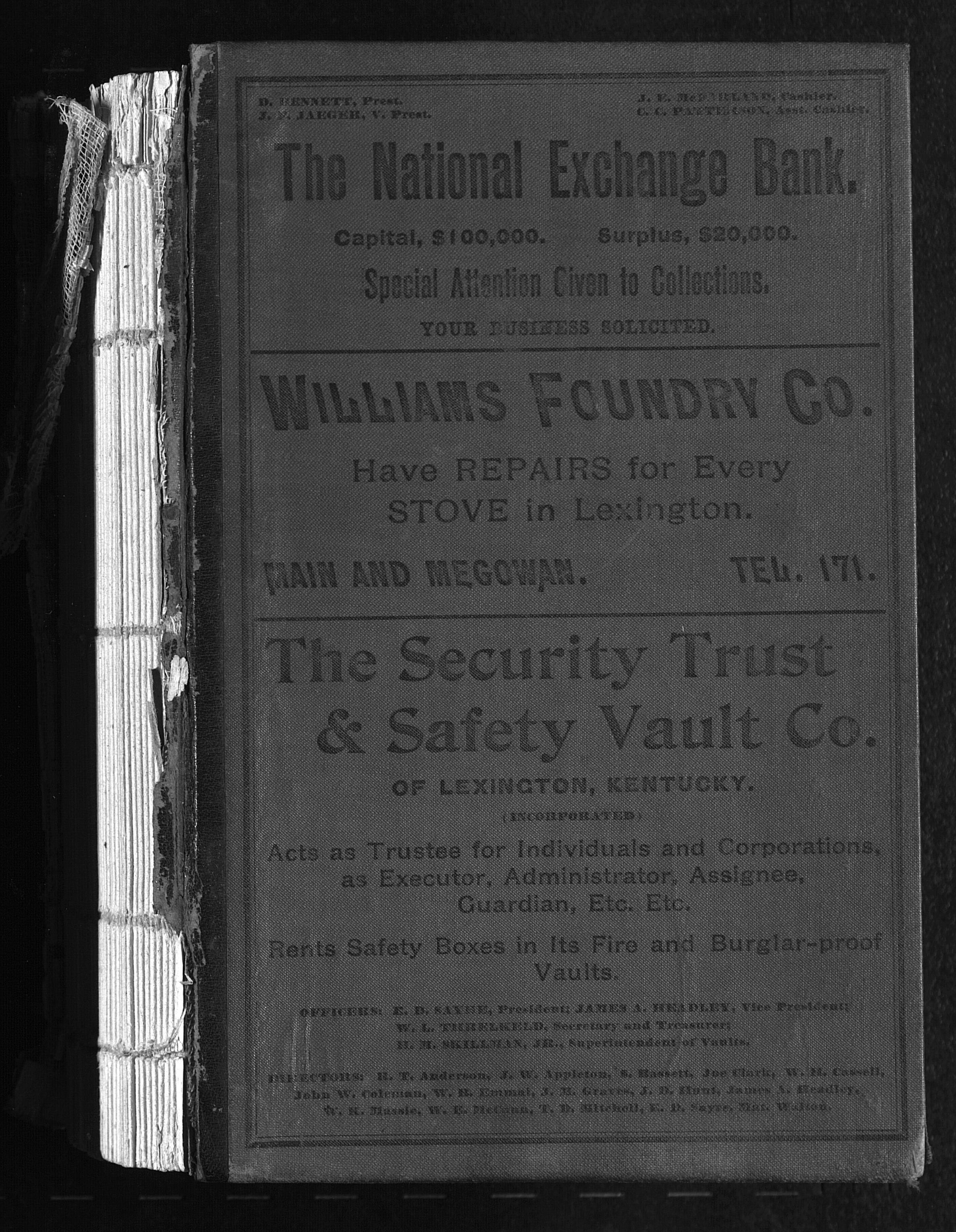 Emerson & Lexington Directory (illustrated) 1898-9.