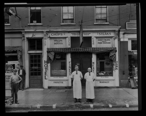 Fayette Meat Market (129 North Broadway and 371 Merino); exterior