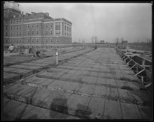 Veterans Hospital; roof, construction