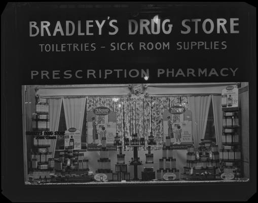 Bradleys Drug Store; window (pharmacy)