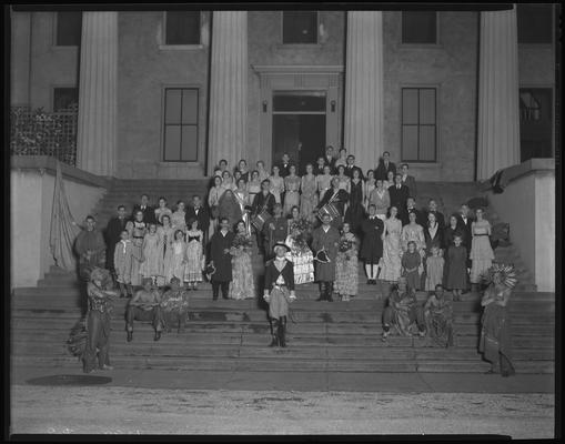 Transylvania College; pageant (contestants, bands, escorts)