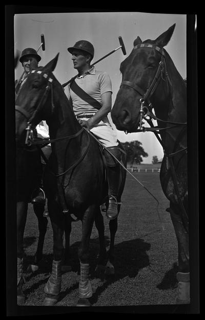 Iroquois Hunt Club; Polo team players, on horseback