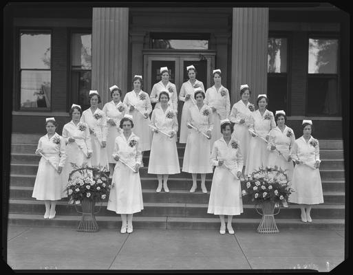 St. Joseph's Hospital, 544 West Second (2nd) Street; graduating class (nurses)