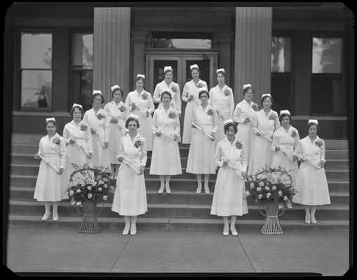 St. Joseph's Hospital, 544 West Second (2nd) Street; graduating class (nurses)