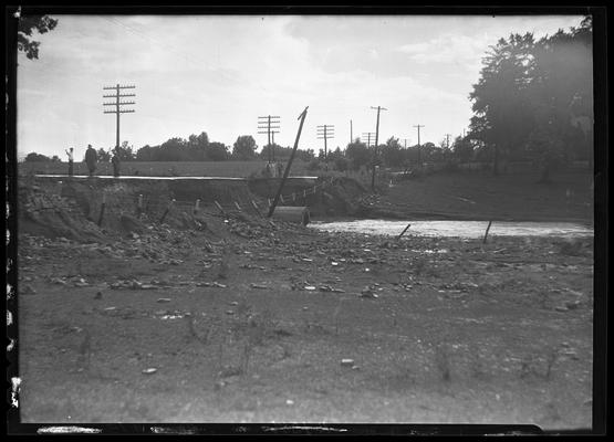 Flood Photos; washed out railroad bridge