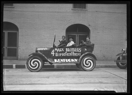 Kentucky Theatre (movie theater); promotional car for the Marx Brothers film 