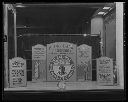 National Home Merchants Association; window display