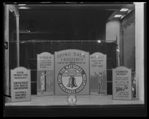 National Home Merchants Association; window display