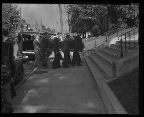 Keller Norton; funeral procession and grave