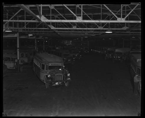 Consolidated Coach Corporation, interior of garage; 801 North Limestone