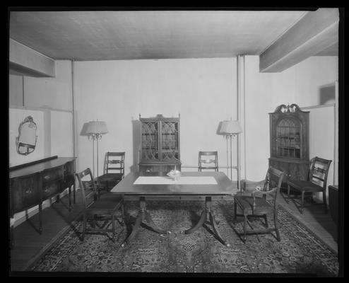 Wheeler Furniture Company, 221-223 East Main; model dining room