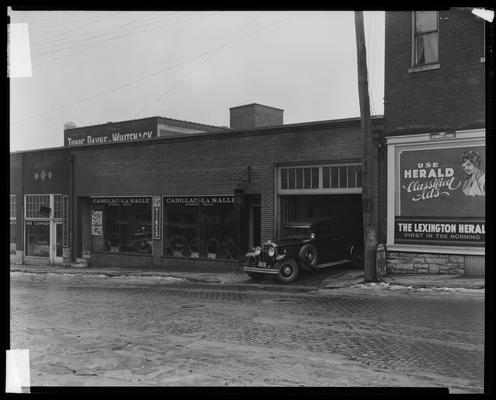 Cadillac-LaSalle garage; exterior