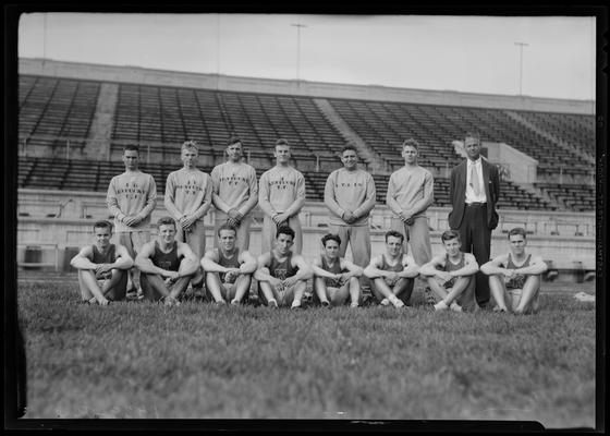 University of Kentucky Track Meet, team photo (1934 Kentuckian)