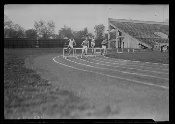 University of Kentucky Track Meet, hurdles (1934 Kentuckian)