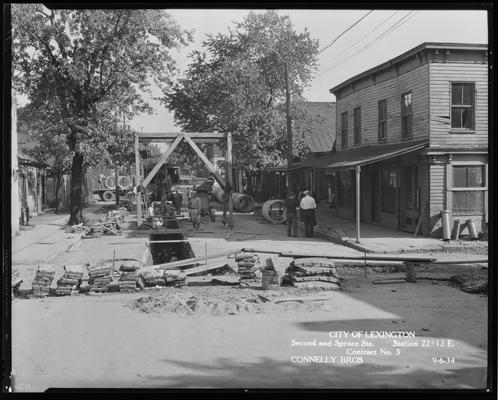 Connelly Brothers; construction (City of Lexington, Second & Spruce Streets, stations 22+12E, contract no. 3)