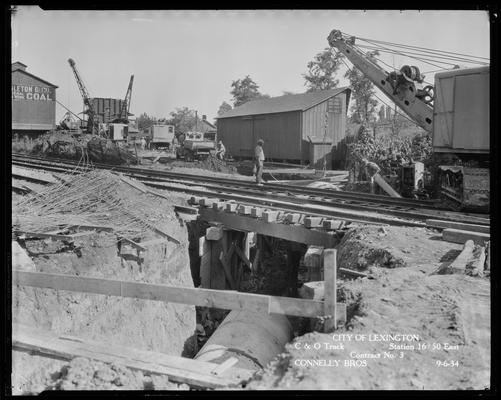Connelly Brothers; construction (City of Lexington, C & O Track, Station 16+50 East, contract no. 3)