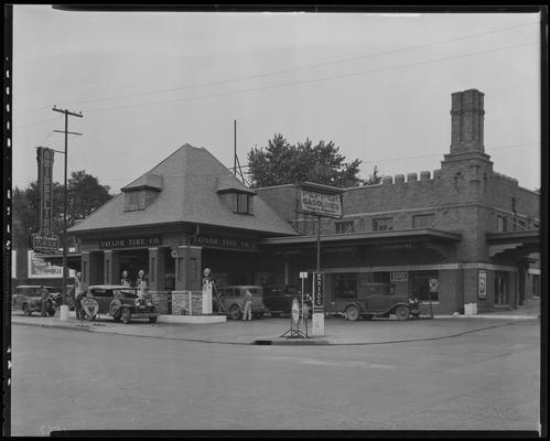 Taylor Tire Company, East Vine and Southeastern Avenue; exterior (Pepper Gasoline)