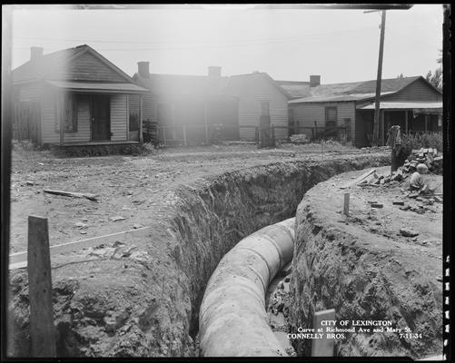 Connelly Brothers; construction (City of Lexington, curve at Richmond Avenue & Mary Street)