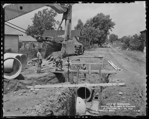 Connelly Brothers; construction (City of Lexington, contract no. 3, Mary & Richmond, pi station 45+53 west)