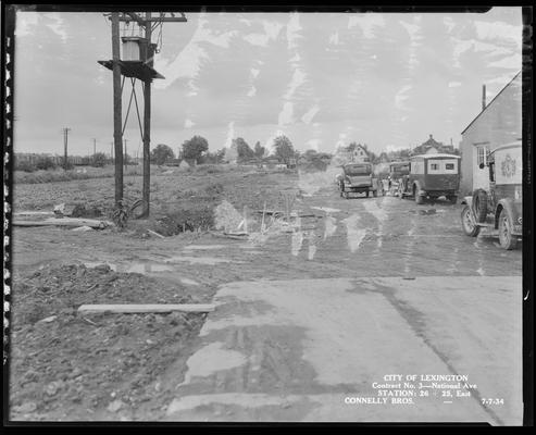 Connelly Brothers; construction (City of Lexington, contract no. 3, National Avenue, station 26+25 east)