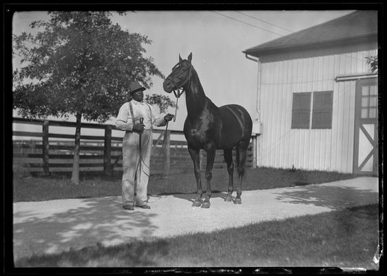 Will Harbut with Man O' War (horse)