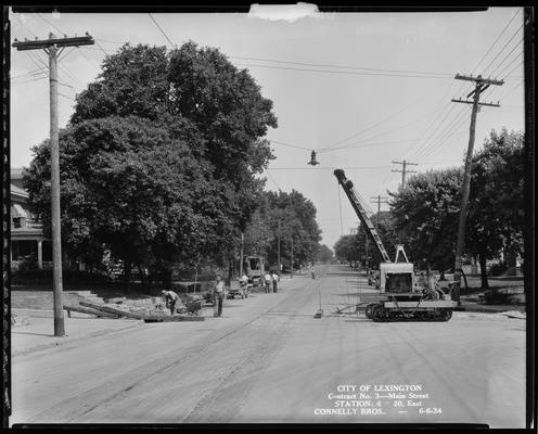 Connelly Brothers; construction (City of Lexington, contract no. 3, Main Street, station 4+20 east)