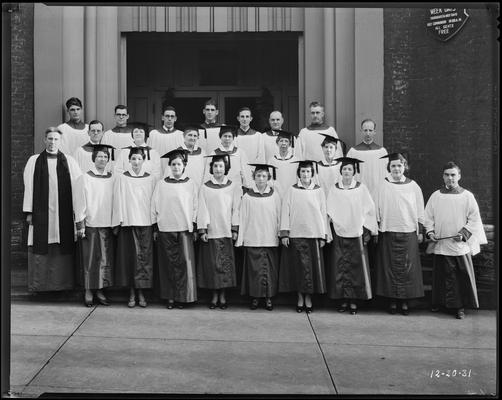 St. Joseph's Hospital, 544 West Second (2nd) Street; graduation exercises (nurses) with church choir