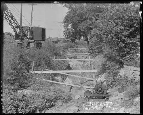 Connelly Brothers; construction (City of Lexington, contract no. 3, Third Street Lateral, station 0+54 N)