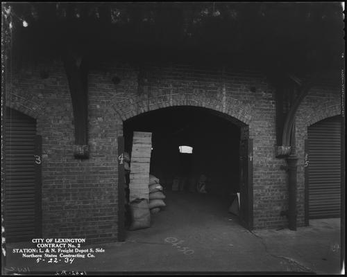 Northern State Construction Company; Public Works Administration (PWA) Sewer (City of Lexington, contract no. 2, Station: L. & N. Freight Depot, south side)