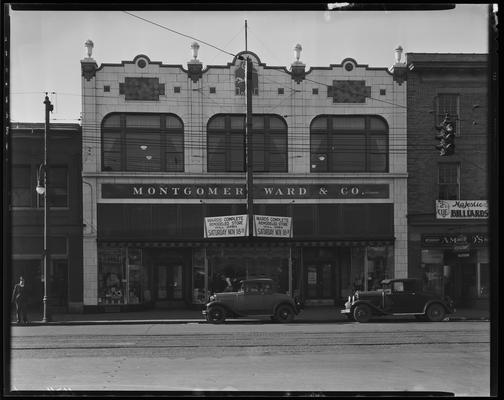 Montgomery Ward Company, 230-232 East Main; interior and exterior (Amato's Italian Restaurant)