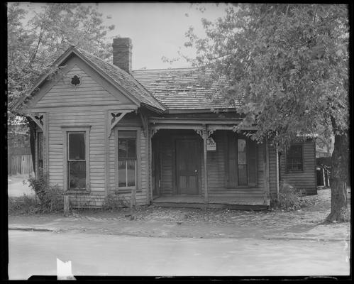 Democratic Headquarters, exterior; house for rent