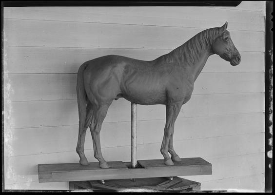 Horse Statue; Black Tony