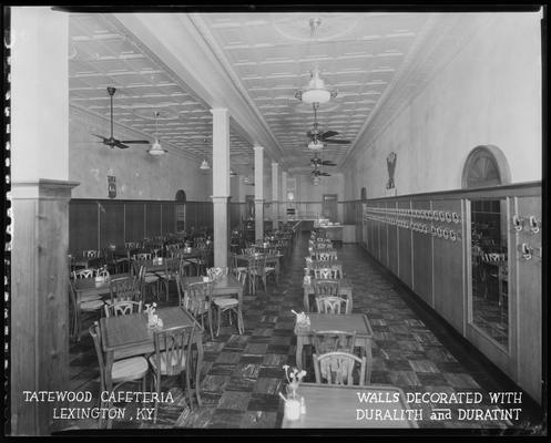 Tatewood Cafeteria, 155 East Main; interior (Duralith & Duratint Paint)
