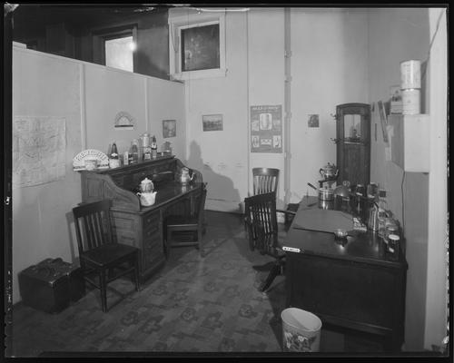 Perfection Produce Company (tea, coffee); interior (W.P. Wells' desk)