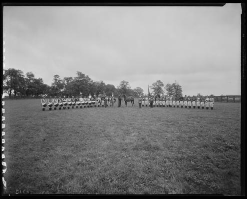 Man O' War (Post) Drum and Bugle Corps; group with Will Harbut and Man O' War