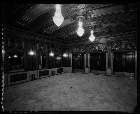 Kentucky Theatre (movie theater), 214 East Main, interior; outer lobby after redecorating