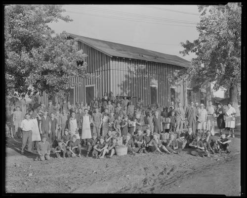Cannery at Reform School (Greendale); exterior, large group