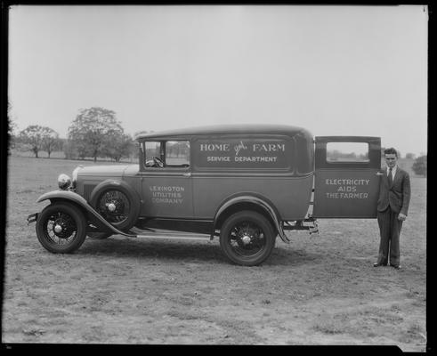 Lexington Utilities Company (101 North Broadway, corner West Main); truck, Home and Farm Services Department