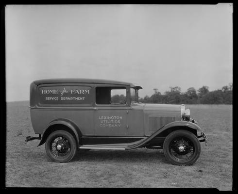 Lexington Utilities Company (101 North Broadway, corner West Main); truck, Home and Farm Services Department