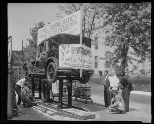 Pyroil Motor Oil; demonstration car