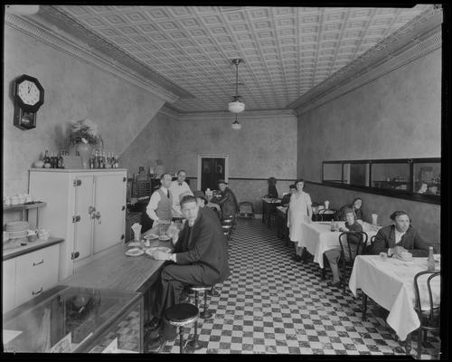 Criterion Cafe; interior, with patrons