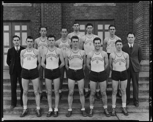 University of Kentucky campus, basketball team (1934 Kentuckian)