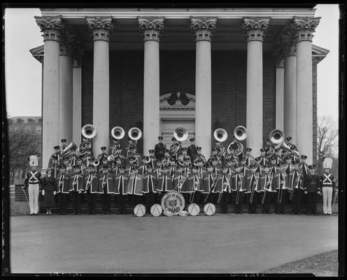 University of Kentucky campus, marching band (1934 Kentuckian)