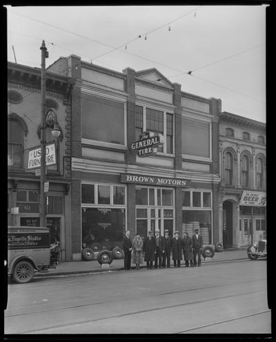 Brown Motor Company, 436-438 East Main; exterior (General Tire)