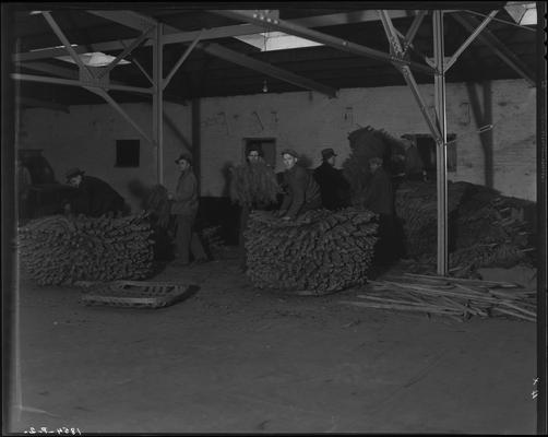 Fayette Tobacco Warehouse, 555 South Broadway and Mill; unloading truck