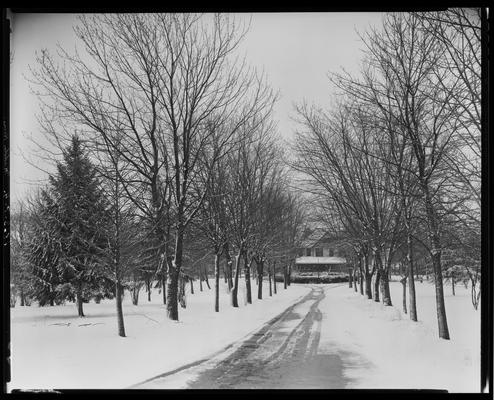 John E. Madden; snow scenes, house