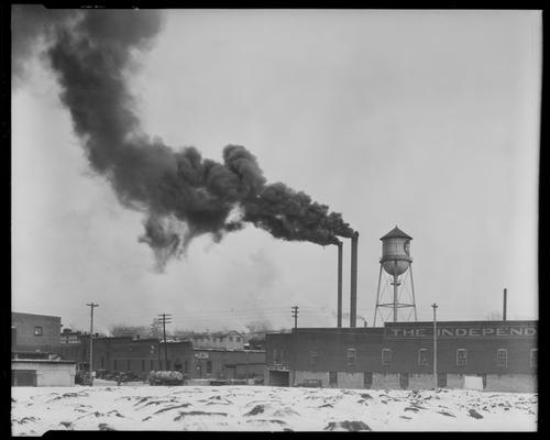 Industrial smoke stack , R.J Reynolds Tobacco Company (Lexington Leader)