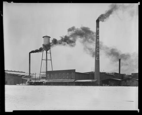 Industrial smoke stack , R.J Reynolds Tobacco Company (Lexington Leader)