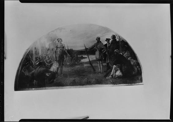 Scenes from Camp Daniel Boone; painting